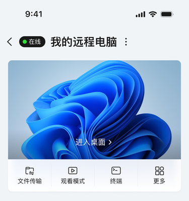 移动端观看模式入口